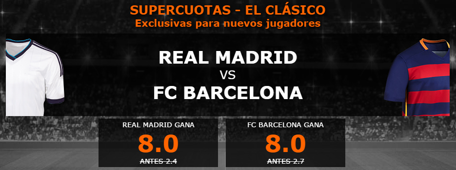 Supercuota 888Sport Real Madrid Barcelona