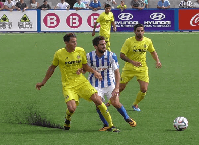 Imagen del partido de ida entre Baleares y Villarreal B