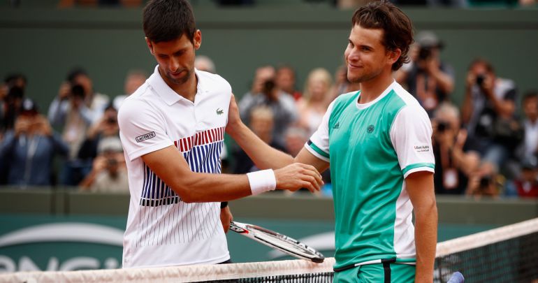 Roland Garros: Dominic Thiem vs Novak Djokovic