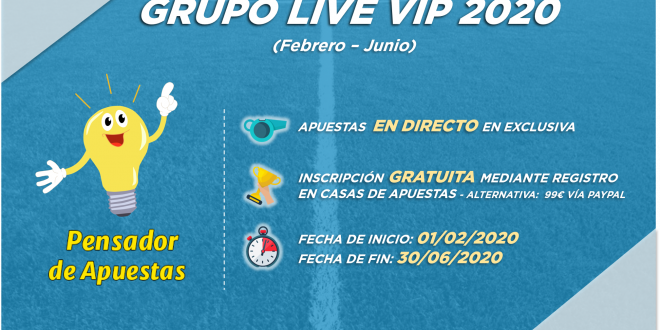 Grupo Live VIP 2020 (febrero - junio). Informaci\u00f3n e inscripciones ...
